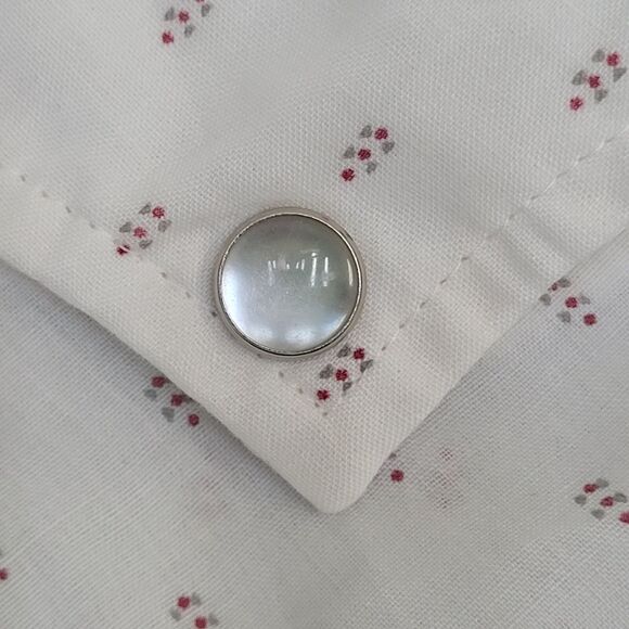 Vintage 80s Western Button Shirt Large 21x30 Disco Hippie - Picture 10 of 13